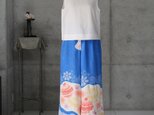 絞りのワイドパンツ  Lサイズ　着物リメイク