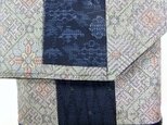 着物　大島紬のミニショルダーバック　８８６の画像