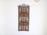 スウェーデンで見つけたツヴィスト刺繍のタペストリー No.6747