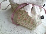 小花cotton×linen PouchSet