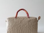 tulip stitch mini bag [beige/横型]