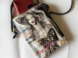 1点物 オランダ生地 スマホショルダー WOMAN 柄 スマホ入れ スマホポシェット
