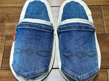 女性用★洗濯機丸洗いOK★スリッパ•室内履き★デニムリメイク ルームシューズ