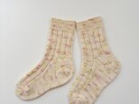 手編みの靴下 No.496