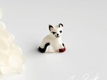 1993年のヴィンテージフェーブ 子猫 フェーヴ フランス製 ミニチュア陶器 ねこ