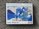 フランス　美術1995年　切手ブローチ11002