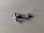 Vintage 70s-80s USA D’ORLAN enamel fish brooch