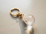 ローズクォーツアミュレットチャーム Rose Quartz Amulet Charm（14kgf） T0009の画像