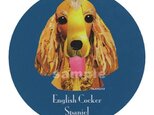 イングリッシュ コッカー スパニエル《犬種名ステッカー/小型犬》の画像