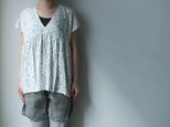 yukata top "crystal" (gray)の画像