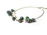 Pearl Mix Necklace (Paisley GRN)の画像