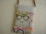 スマホケース　メガネ