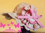 【受注生産】3枚仕立ての子供用レースハットの画像
