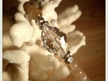 ダイヤカット水晶とムーンストーンブレスの画像