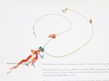 枝珊瑚＆トパーズのネックレスの画像