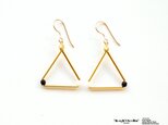 S/S Gold tube triangle pierceCの画像