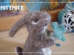 【POTEPOTE】立ちウサギ☆四葉をあげるの画像