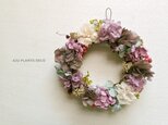 ミニ・「ありがとう」リース08(プリザ) 15cmの画像
