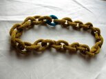 mustard turquoise chain (long)の画像