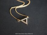 【14KGF】Necklace,CZ Triangleの画像