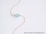 【14KGF】Looping Wire Bracelet,Gemstone -AAA Blue Apatite-の画像