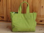 カジュアルトート：８号帆布バイオウォッシュ（ライトグリーン）