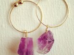 amethyst earringの画像