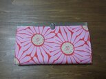 長財布　ピンクフラワー