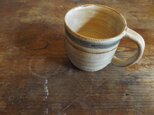 青茶ストライプ　マグカップ（大）の画像