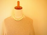 BIG cotton pearl neckladeの画像