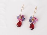 【H様ご予約品】秋の花色ピアスⅡ(14kgf)の画像