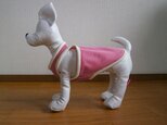 犬服　Ｍ様オーダーメイド品　レスラータンクトップ(ピンク)の画像