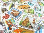 外国切手 動物アソート 30枚セット 【レジン・古切手】の画像