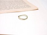 Brass curve ring（真鍮カーブ華奢リング）の画像