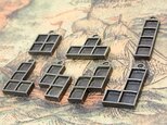 テトリス型パズルブロックのセッティング 金古美 14個セットの画像