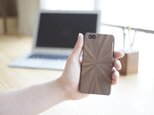 【アウトレット】 iPhone5/5S木製ケース　放射文様/WNの画像
