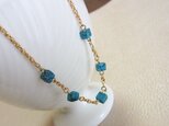 Cubic Turquoise☆Short Necklaceの画像