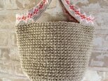 【値下げ】おまけ付　麻ひもマルシェバッグ（小）