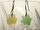 こんぺいとう１粒ピアス　淡黄＆ミントグリーンの画像