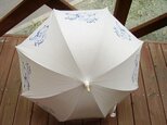 オリジナル日傘（小紋）・波うさぎの画像