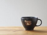 伊豆土フラッグのたっぷりマグカップ（黒釉）の画像