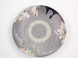 銀環長石釉　中皿の画像