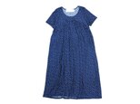 gathered one-piece "dots" (navy)の画像