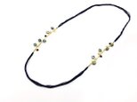 String Rope Necklace (Navy&Blue)の画像