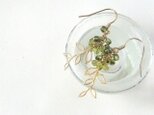 Fresh green leaves earringsの画像