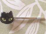 七宝　猫　ヘアピン　黒猫の画像