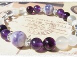 ティファニーストーンとパープルフローライトのブレスレット
