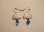 売約済・雨雲ピアス　フックタイプ