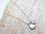 K14GF Crystal waterdrop necklaceの画像