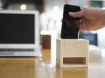 【アウトレット】 iPhone 木製スピーカー ハードメープルの画像